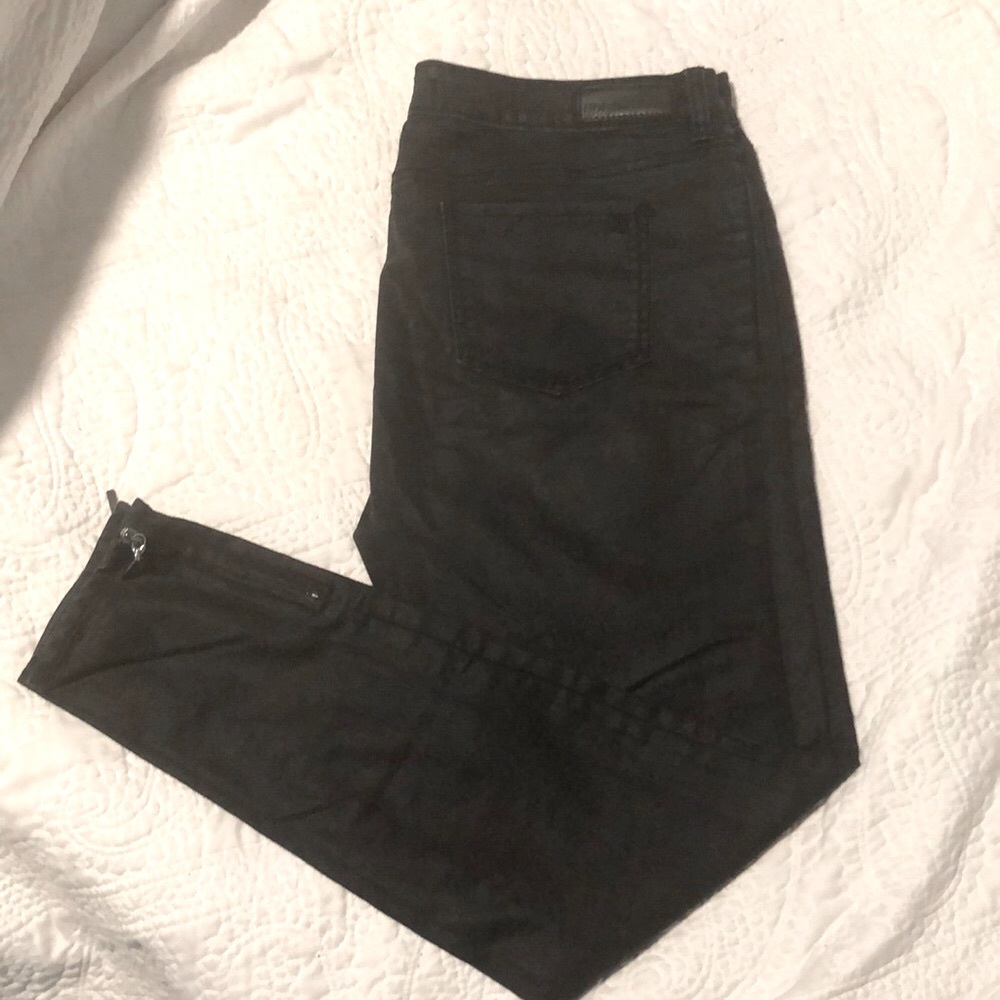 Buffalo David Bitton Black Wax Skinny Jeans, 31